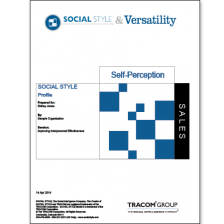 Online Self Perception Social Style Profiles for sales